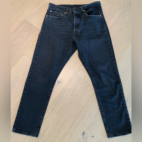 Levi’s 501 Black Skinny Jeans - Picture 1 of 2